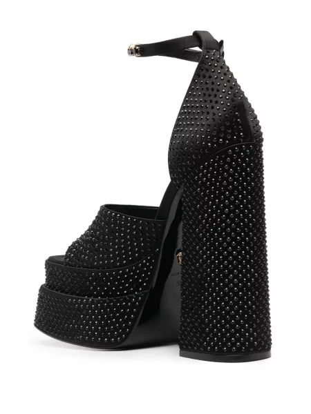 Sandale Versace cu platformă negru