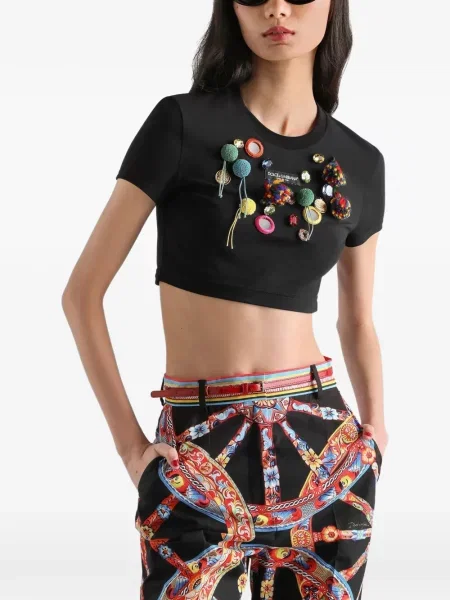Μπλούζα Dolce & Gabbana από ζέρσεϋ μαύρο