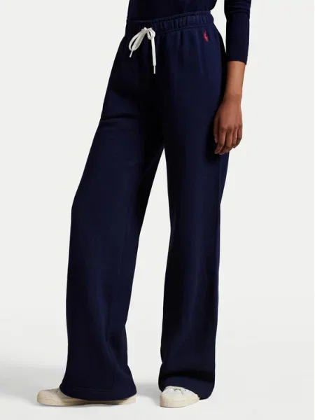 Polo Ralph Lauren Παντελόνι φόρμας Σκούρο Wide Leg μπλε
