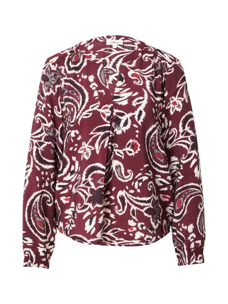 S.Oliver Bluză roșu / roșu bordeaux alb