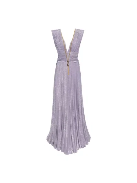 Sukienka Elisabetta Franchi z dżerseju czerwona