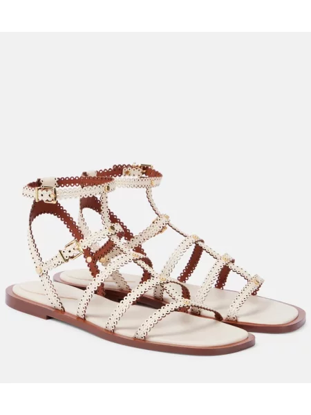 Sandale Zimmermann din piele alb