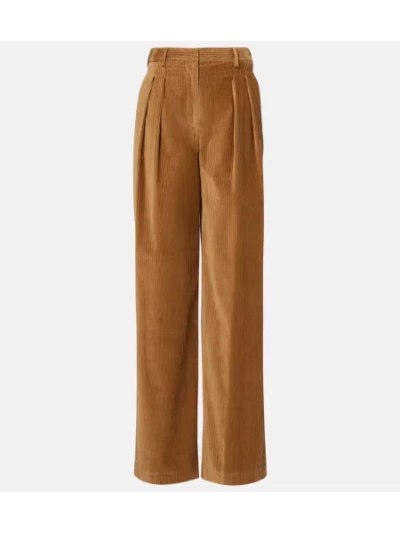 Pantaloni Altuzarra de catifea cord bej