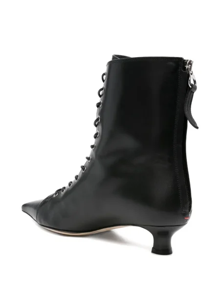 Botine Aeyde cu șireturi din dantelă negru