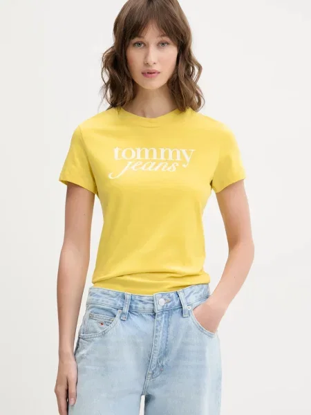 Tommy Jeans tričko žluté