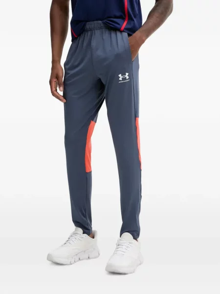 Pantaloni Under Armour cu imagine alergare gri