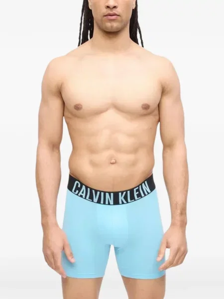 Boxeri Calvin Klein Underwear cu autograf negru