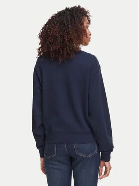 Tommy Hilfiger Džemperis Script Terry Tamsiai mėlyna