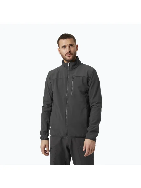 Geacă de navigație pentru bărbați Helly Hansen Crew Softshell neagră
