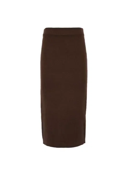 Spódnica midi Twinset wełniana brązowa