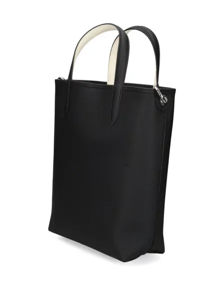 Reversibil geantă shopper Lacoste negru