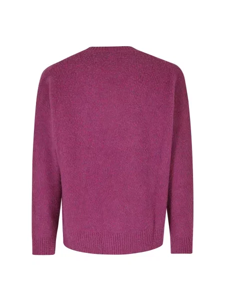 Sweter Roberto Collina wełniany fioletowy