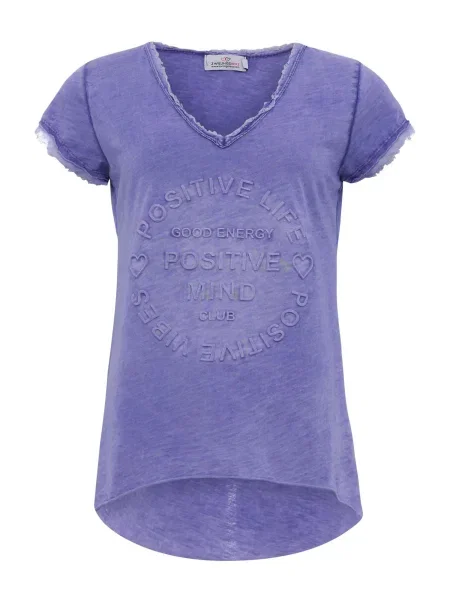 Zwillingsherz Tricou Positive Mind lila