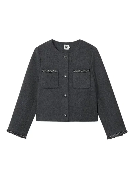 Kurtka B+ab pleciona szara