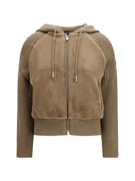 Cardigan Moose Knuckles cu blană maro