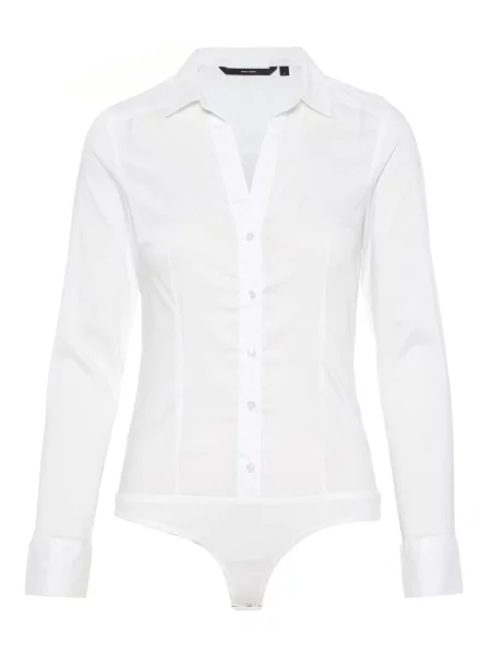 VERO MODA Bluză body LADY natural alb
