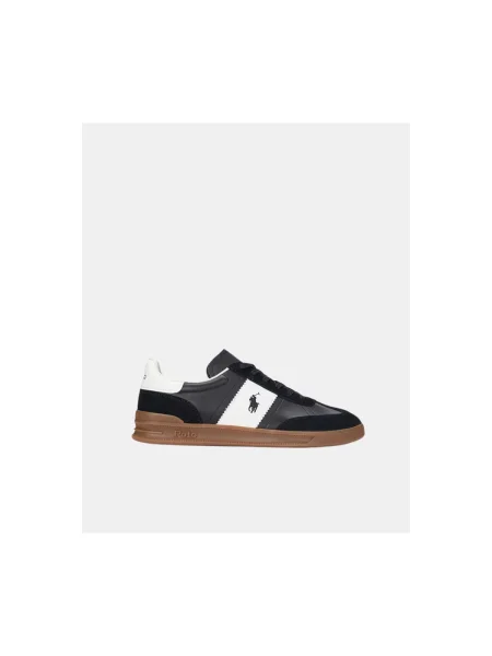 Sneakerși Polo Ralph Lauren din piele negru