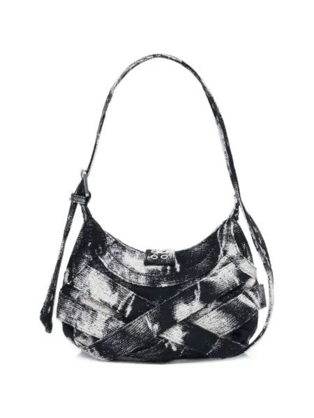 Τσάντα shopper Desigual με αγκράφα μαύρο