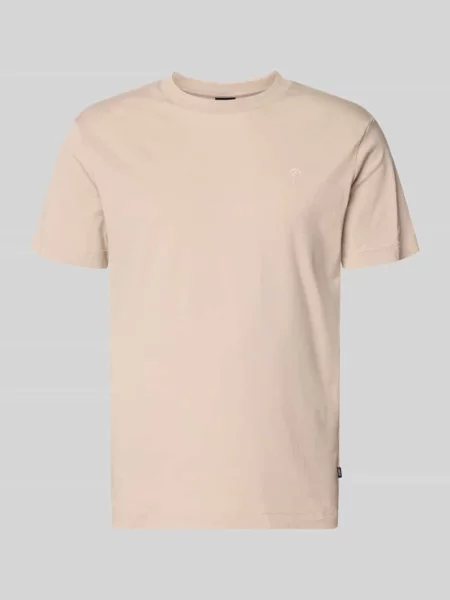 T-shirt z okrągłym dekoltem model Carlonito' Joop! Collection beżowa