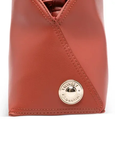 Geantă Twinset cu autograf maro