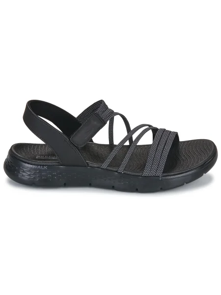 Sandále Skechers čierna