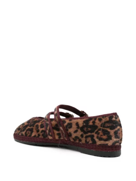 Balerini Flabelus cu imagine cu model leopard maro