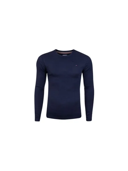 Tricou mânecă lungă Tommy Hilfiger albastru