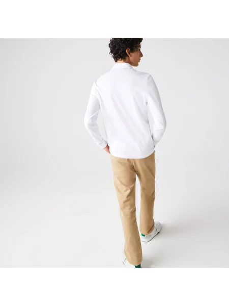 Поло Lacoste белое