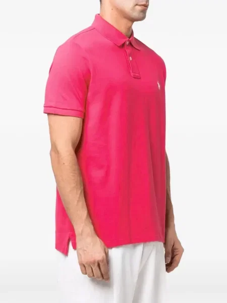Пуловер Polo Ralph Lauren с автограф с връзки с кръгло деколте синьо