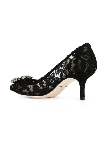Krajkové lodičky Dolce & Gabbana černé