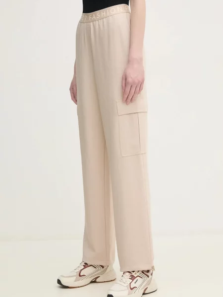 Marc Aurel pantaloni femei drept high waist bej