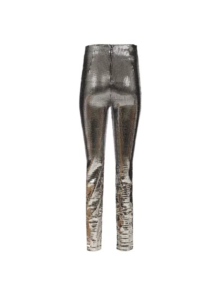 Spodnie Mm6 Maison Margiela z cekinami szare