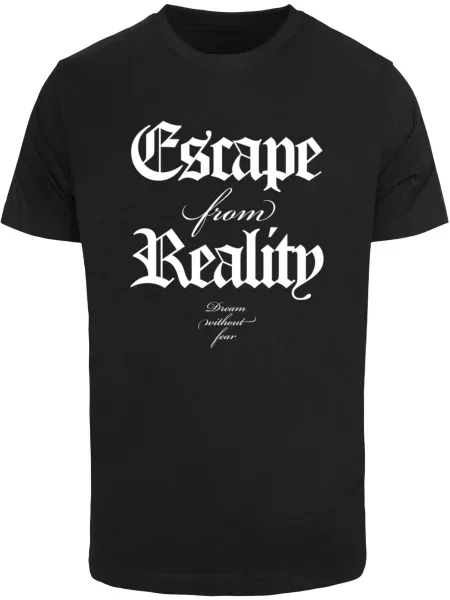 Mister Tee Tricou Escape From Reality negru alb