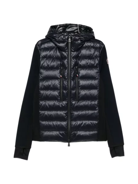Bunda Moncler Grenoble s kapucí modrá