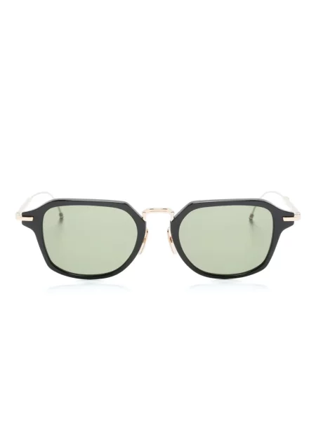 Ochelari de soare Thom Browne Eyewear cu imprimeu geometric alb
