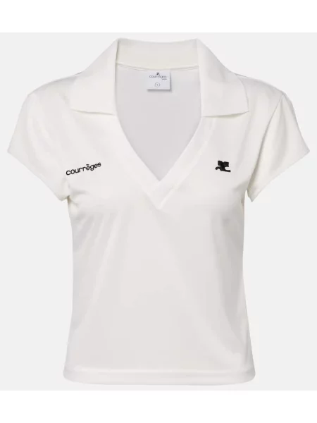 Polotričko Courrèges jersey bílé