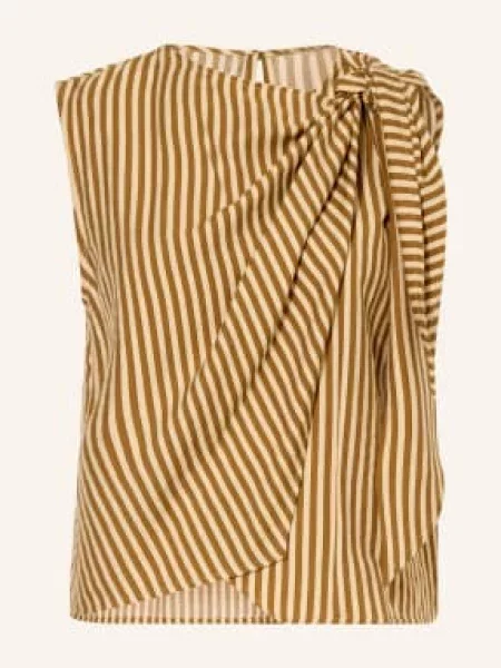 Suncoo Bluzka Listo Z Kopertowym Dekoltem braun