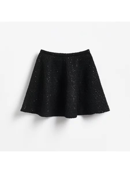 Reserved Tweed miniszoknya fekete