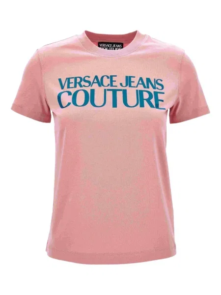 Tricou Versace Jeans Couture cu imagine roz
