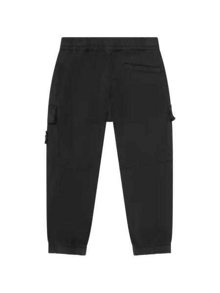 Spodnie cargo dziecięce Stone Island czarne