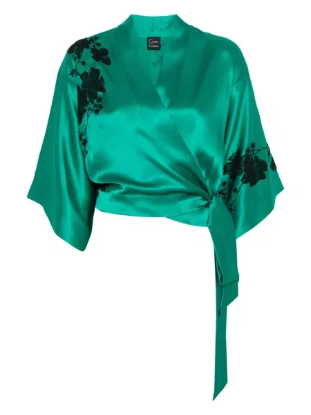 Koszula Carine Gilson koronkowa zielona