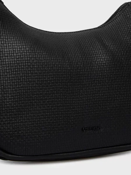 Плетена сумка Calvin Klein чорна