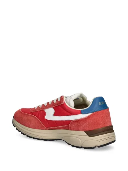 Sneakerși Stepney Workers Club din piele de căprioară roșu