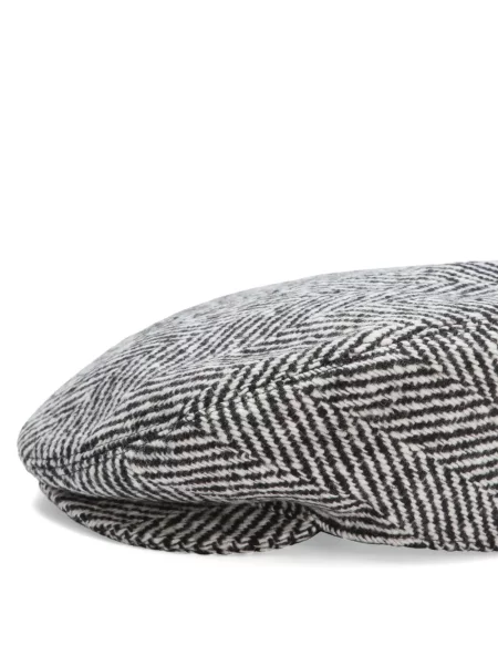 Căciulă Dolce & Gabbana cu model herringbone negru