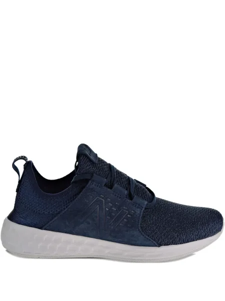 Papuci New Balance din piele de căprioară negru