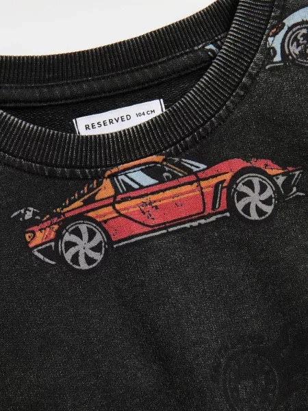 Детский лонгслив Reserved серый