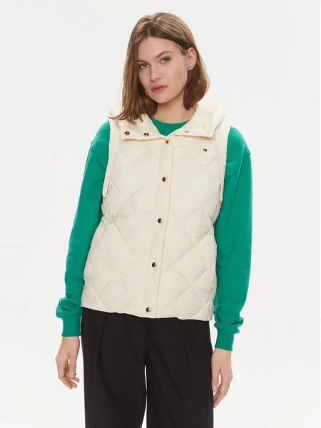 Tommy Hilfiger Vestă Classic Écru