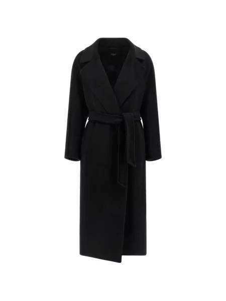 Cu centură palton Max Mara negru