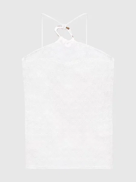 Топ в ажурний візерунок Twinset білий