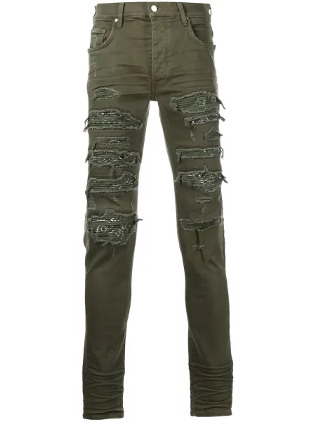 Слаб дънки skinny fit Amiri зелено
